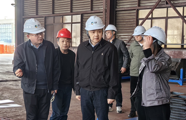 叶雄调研迎春钢板仓事业部